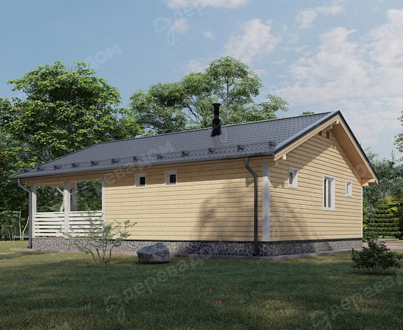 Баня из бруса 10,5х8  «Казбек»